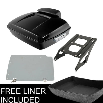 Chopped Trunk Pad Mount Rack Plate for Harley Touring (2014–2025)