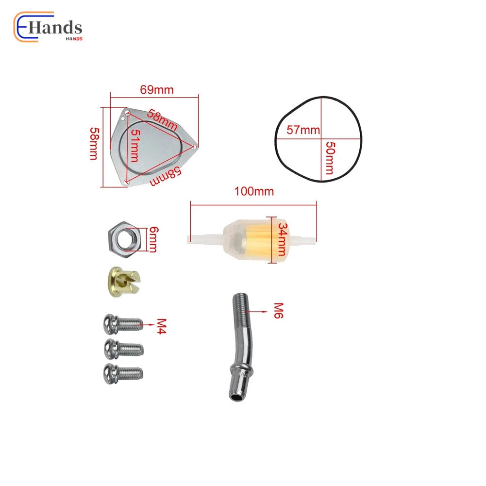 Throttle Cable Nut Cover Screw Guide for Polaris Yamaha Kawasaki Suzuki