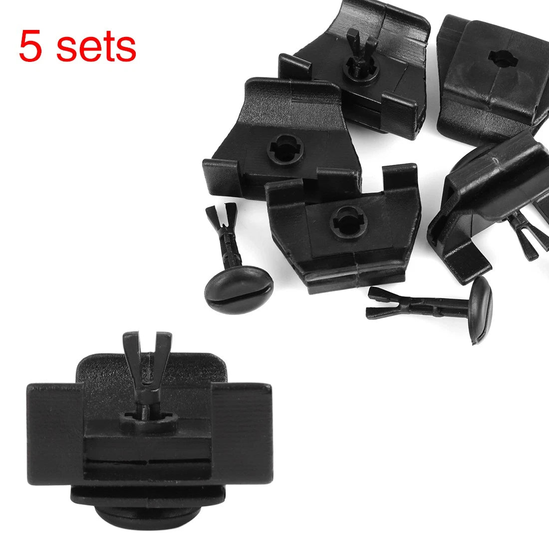 Front Mudguard Bumper Cover Clip Replacement Kit (5) for Toyota (2010–2022)
