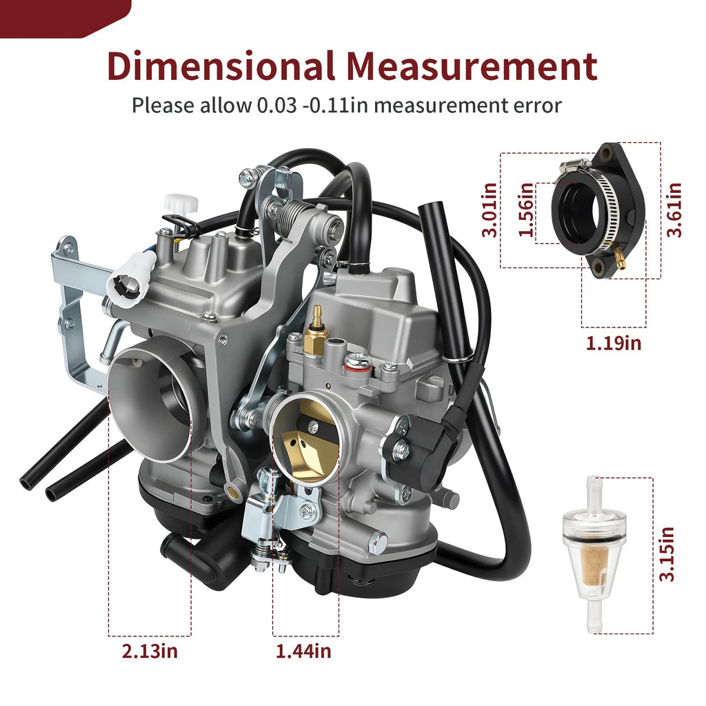 Carburetor Kit for Yamaha V-Star 1100 XVS1100 (1999–2005) / # 5EL-14900-21-00