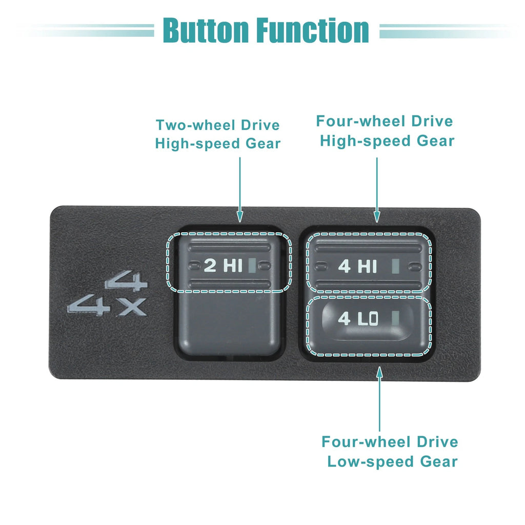 4WD Selector Switch for Chevrolet K1500 (1996–1999)