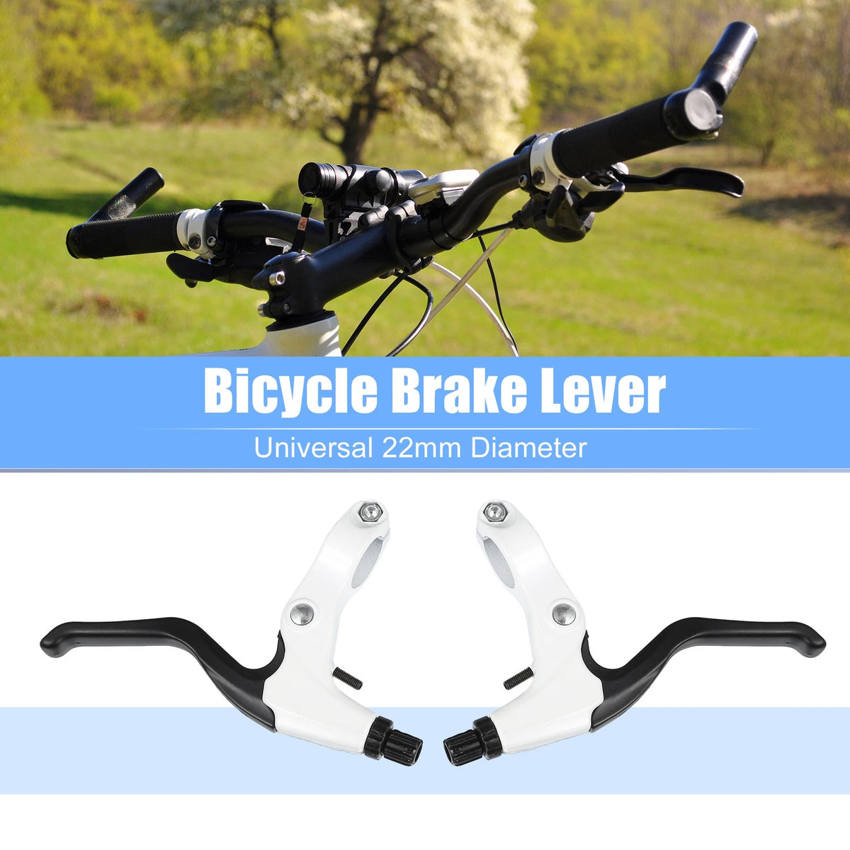 Brake Lever Handles 22mm Pair Aluminum Alloy for Universal Bicycle (1 Pack)