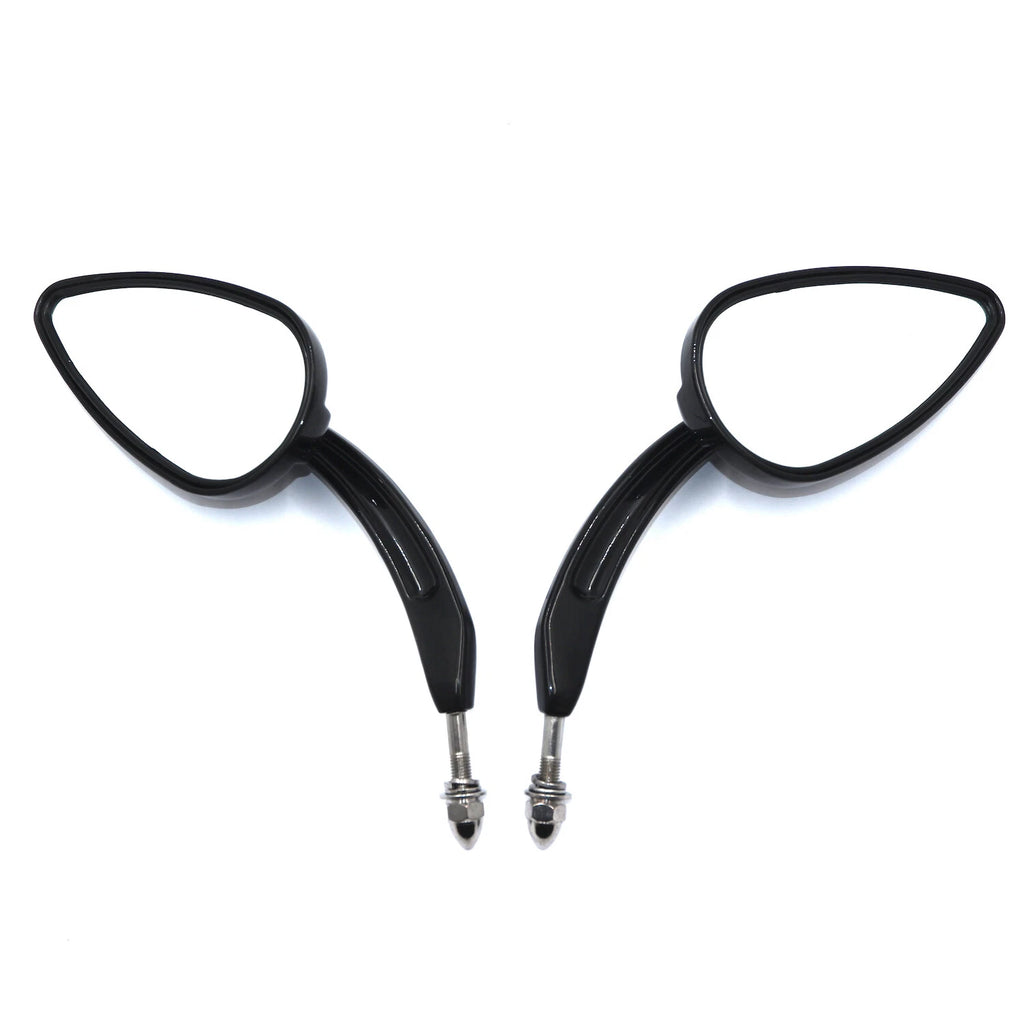 Set of 2 Black Rear View Mirrors for Harley (1982–Present)