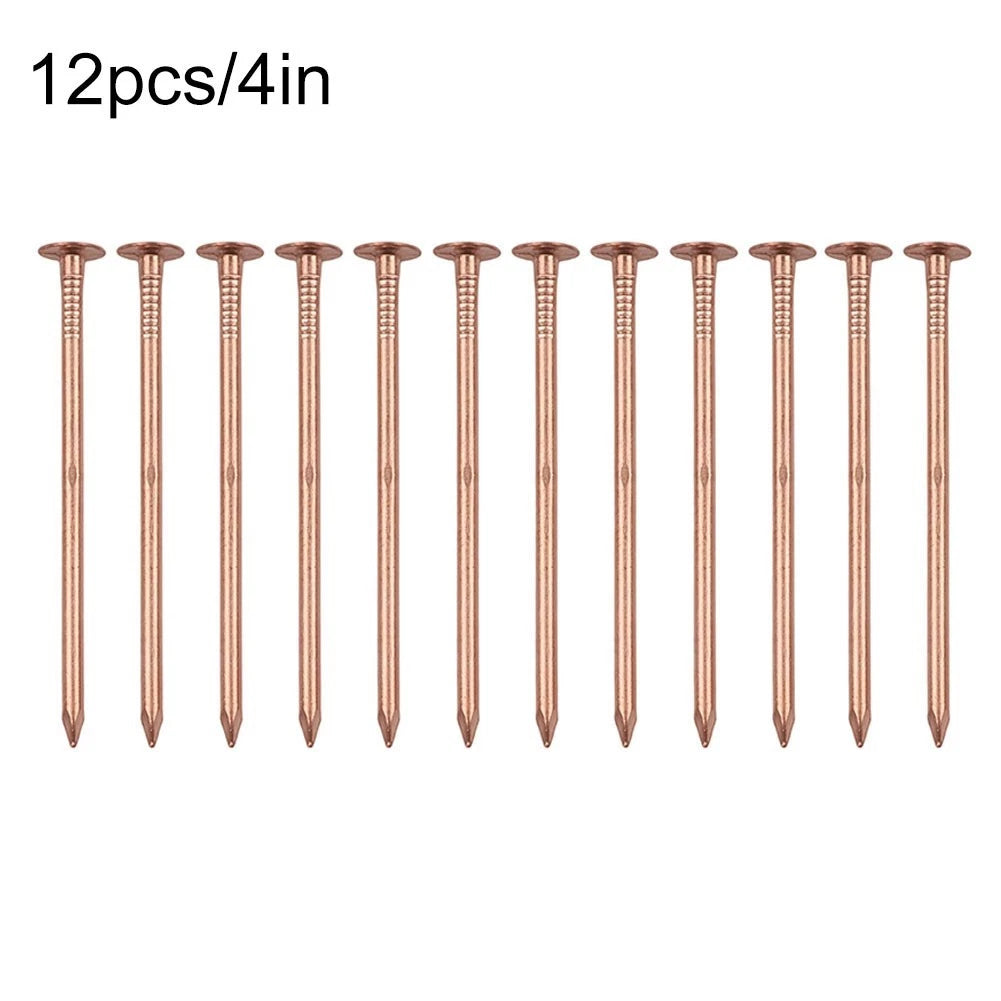 4 Inch Copper Nails for Tree Removal and Garden Hardware