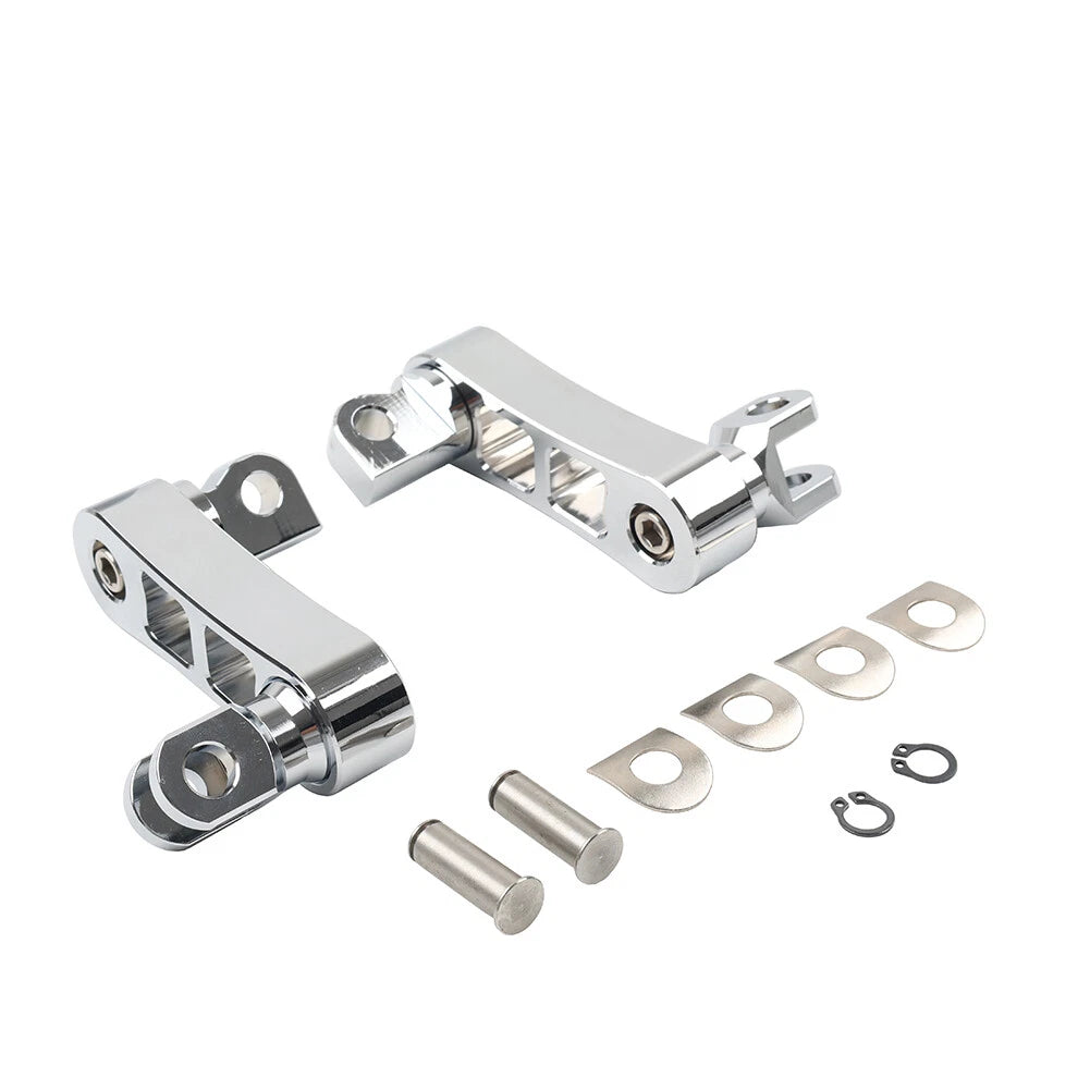 Foot Peg Mount Extensions For Harley Sportster XL883 XL1200 Softail Touring Dyna