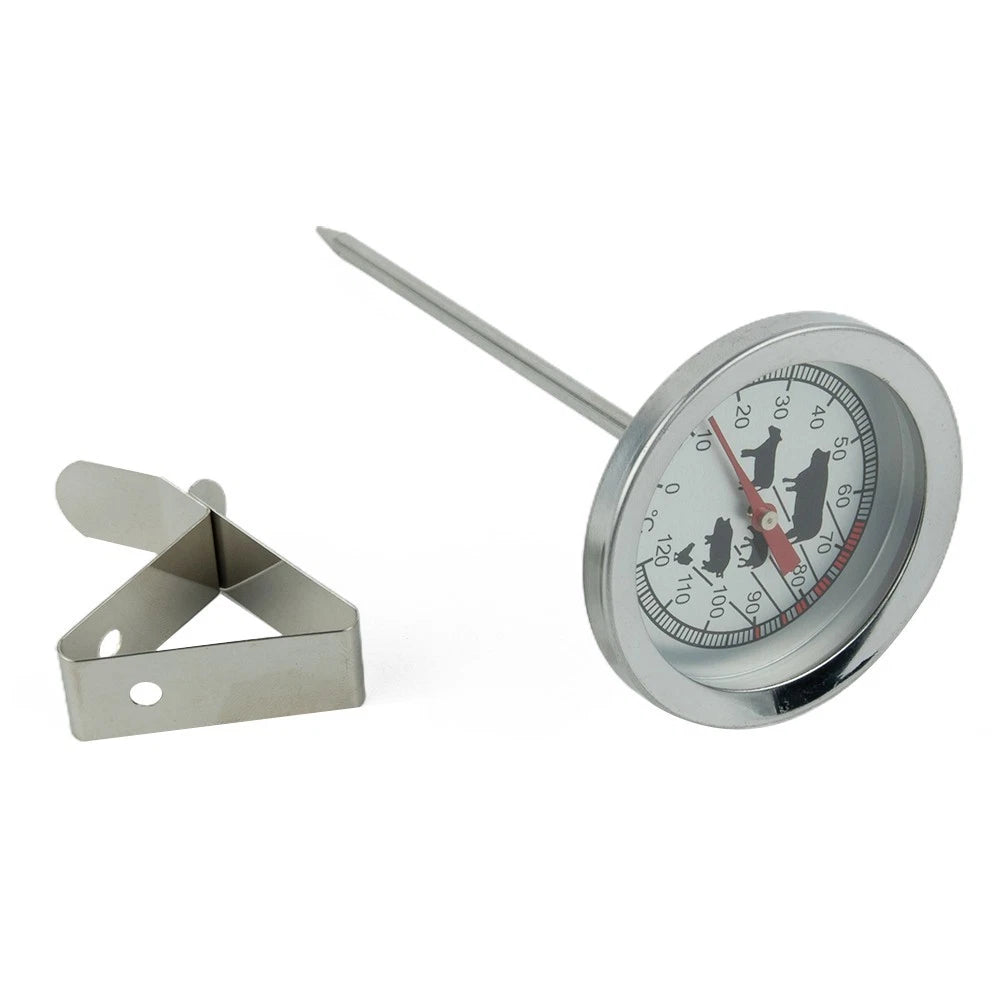 2X Heat-resistant Thermometer for Kitchen Tools (Stainless Steel)