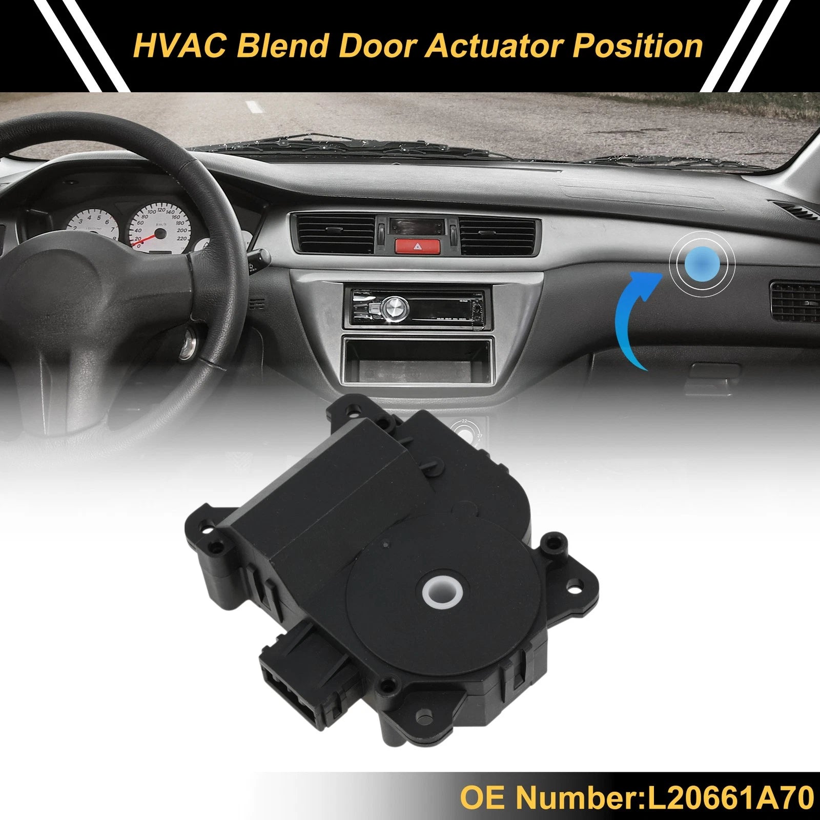 HVAC Heater Blend Door Actuator Replacement for Mazda CX-9 (2006–2007)