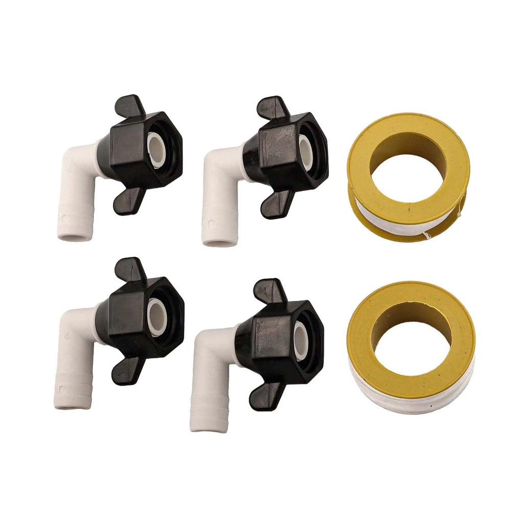 Rotatable Barb Elbow & Straight Swivel Adapters for Easy Installation