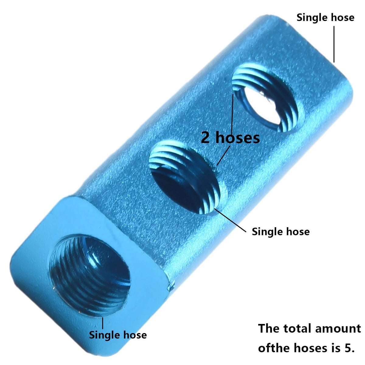 2 Way Manifold Block Splitter for Air Pumps or Cylinders
