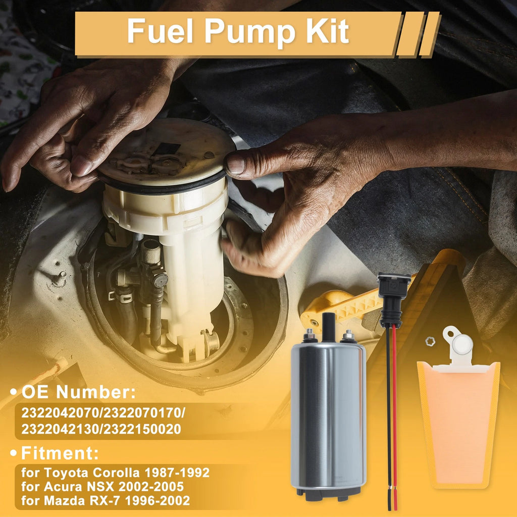 Fuel Pump for Toyota Corolla 1987–1992 Replacement Metal Electric Set