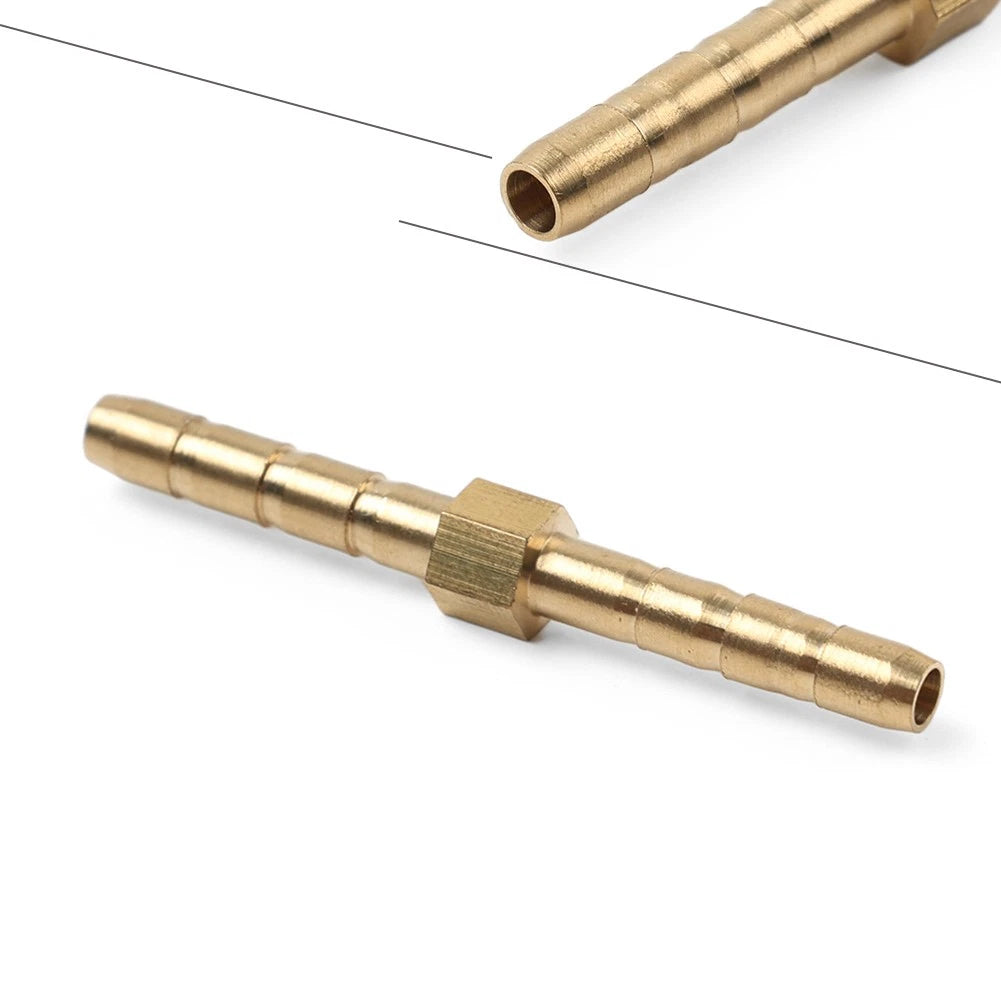 3mm Straight Brass Joiner Fitting Hose Barb Tube Connector Adapter