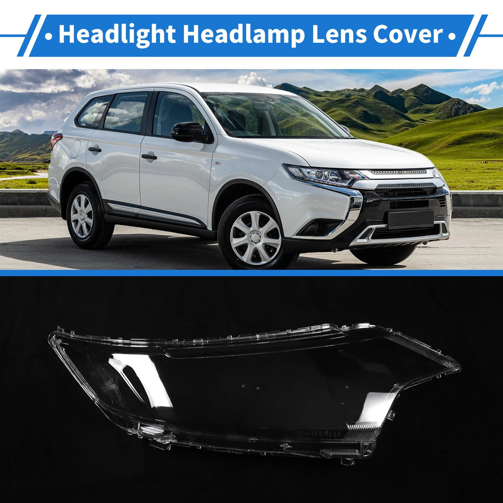 1 Pcs Front Right Headlight Lens Cover Replacement for Mitsubishi Outlander (2016–2021)