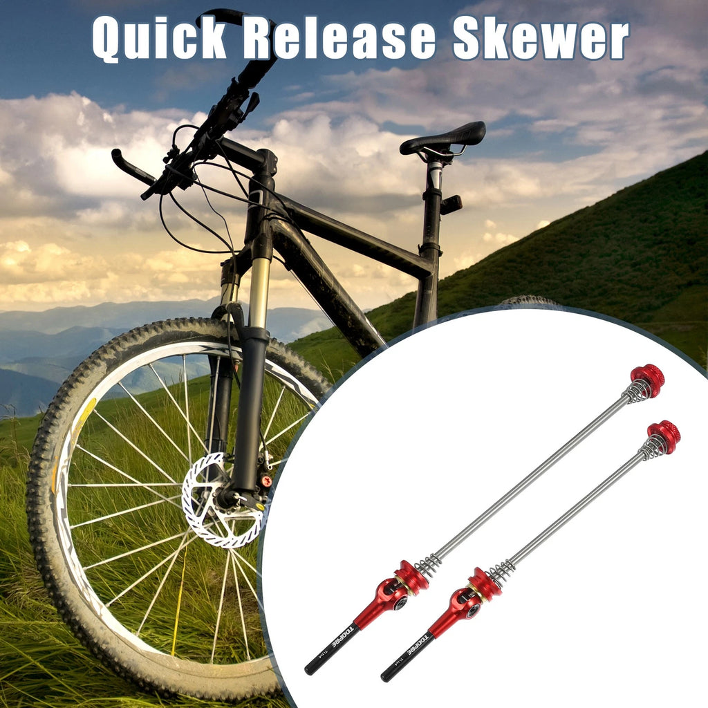 Quick Release Axles Front Rear Pair for Red 140 180mm Bike (2005–2015)