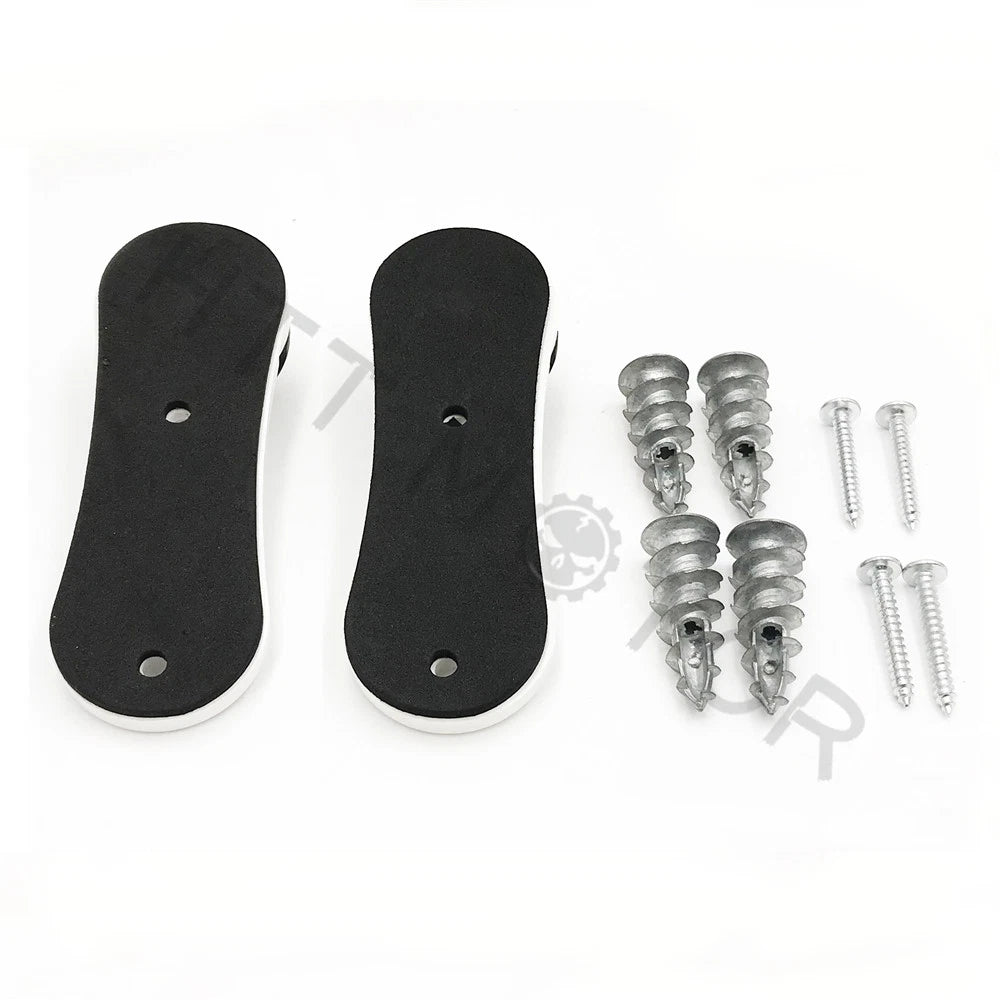 1 Pair Ski Snowboard Wall Mount for Universal Fit (Durable, Rotate, Rubber)