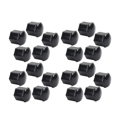 20Pcs 19mm Black Wheel Lug Nut Bolt Cover Caps with Tool for Universal Fit