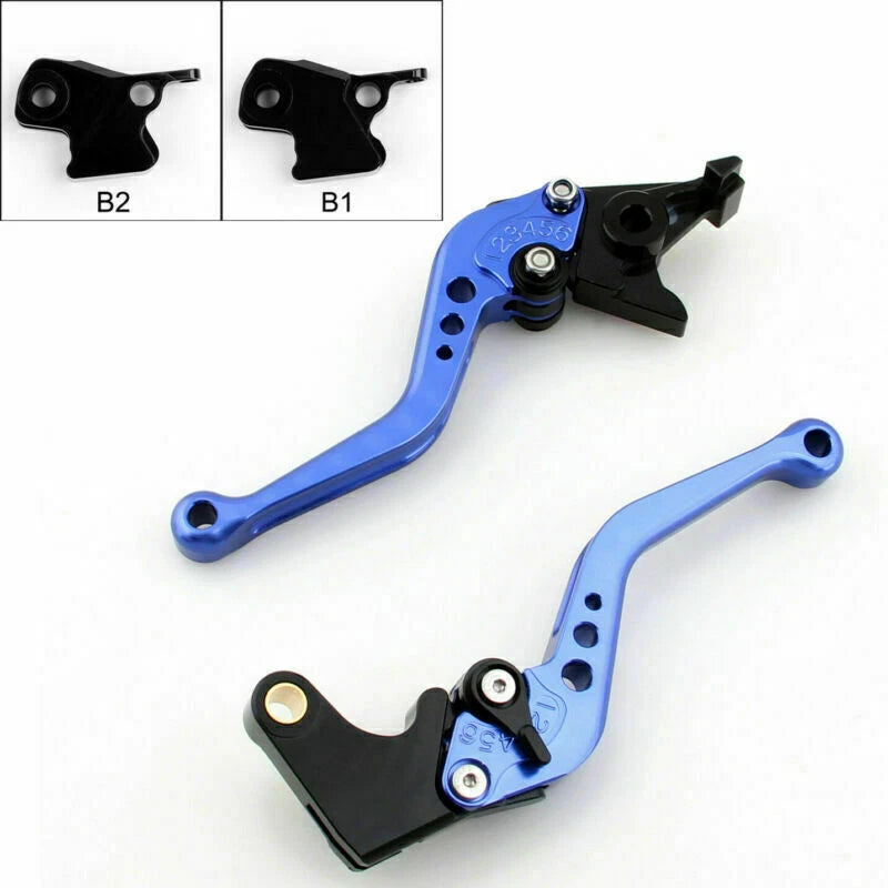 Short Brake Clutch Levers for BMW K1600 K1200 K1300 R1200R R1200S R1200GS (2010–2020) Blue T9
