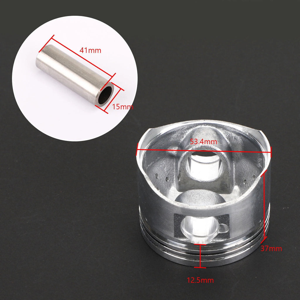 Piston Ring Pin Clip Kit +1.00 53.4mm for Yamaha BWS Zuma Cygnus X 125 (2004–2020)