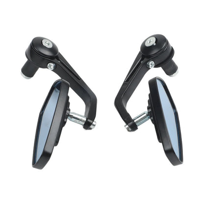 Motorcycle handlebar side mirrors folding adjustable rotating aluminum set