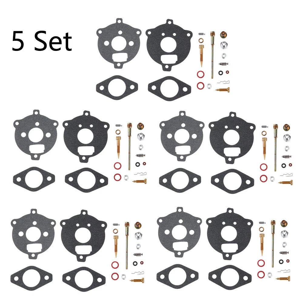 Set of 5 Carburetor Gasket Kits for Briggs & Stratton (291763, 295938, 394693)