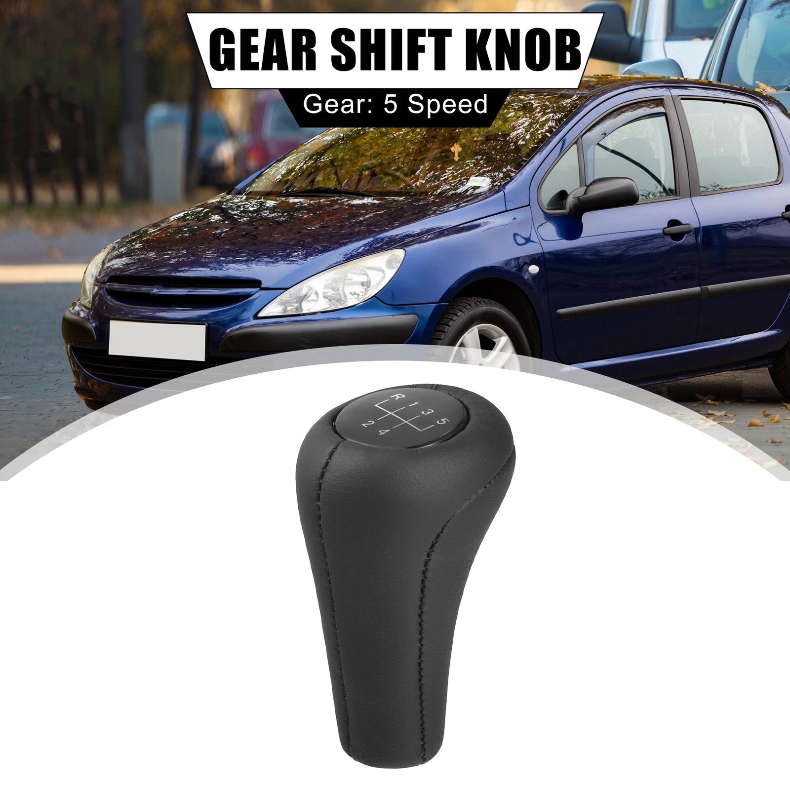 Gear Shift Knob Head Replacement for BMW M5 M3 M6 E36 E46 E21 E30 (Black)