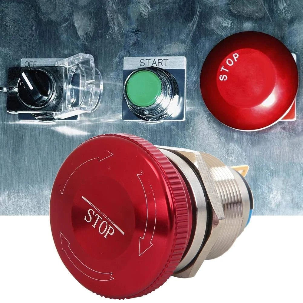 22mm Metal Mushroom Stop Switch for Equipment (IP65)