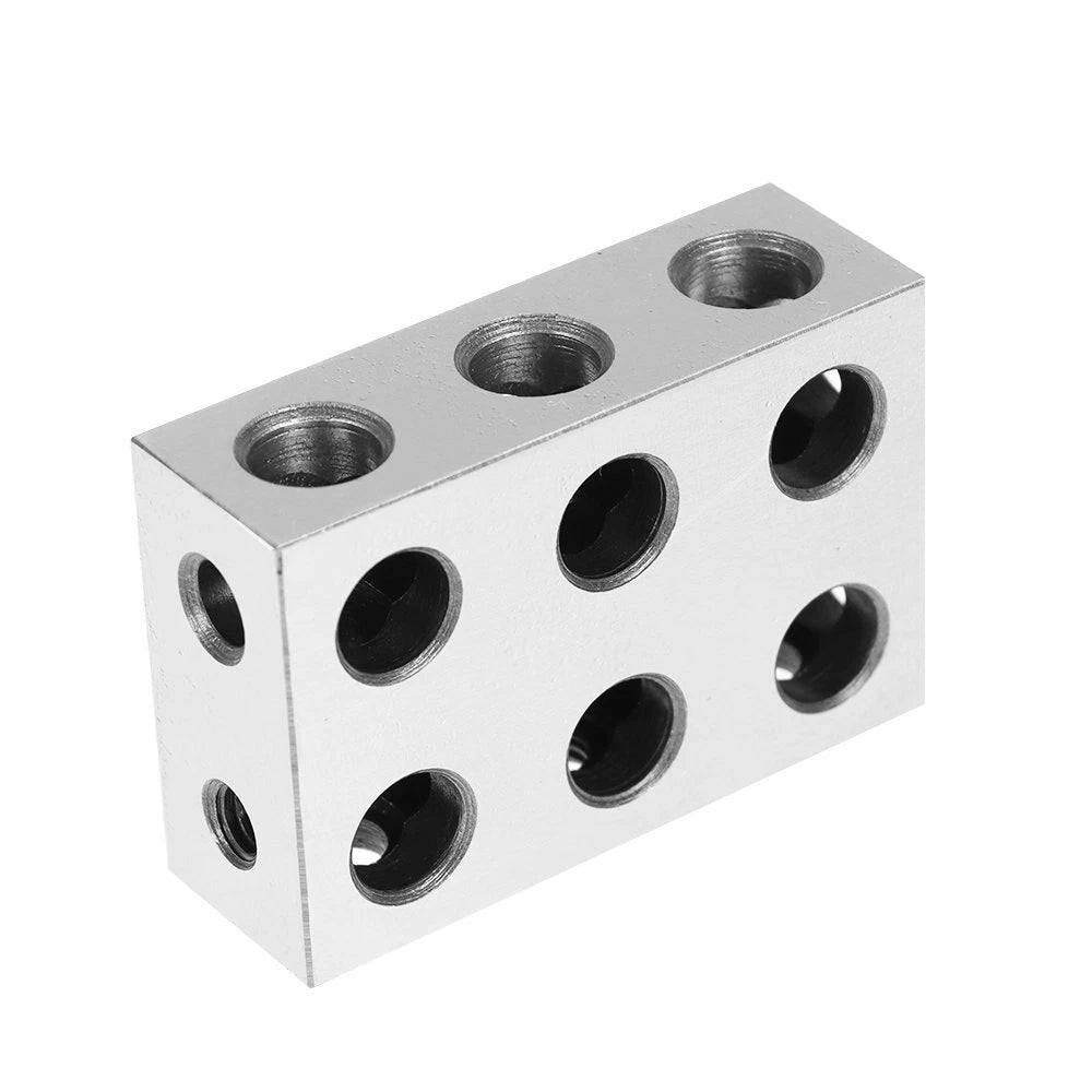 Matched Pair 1-2-3 Blocks for Precision Machining (11 Holes, 0.0002")