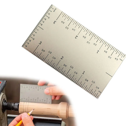 Square Edge Ruler for Compact Installations