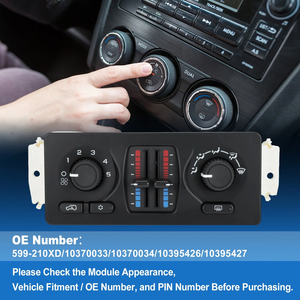 A/C Heater Climate Control Module for Chevrolet Avalanche Silverado Suburban (2007–2014)