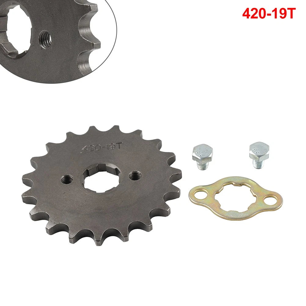 420 Chain 20mm 19T Front Sprocket For ATV Pit Bike 110cc 125cc 140cc
