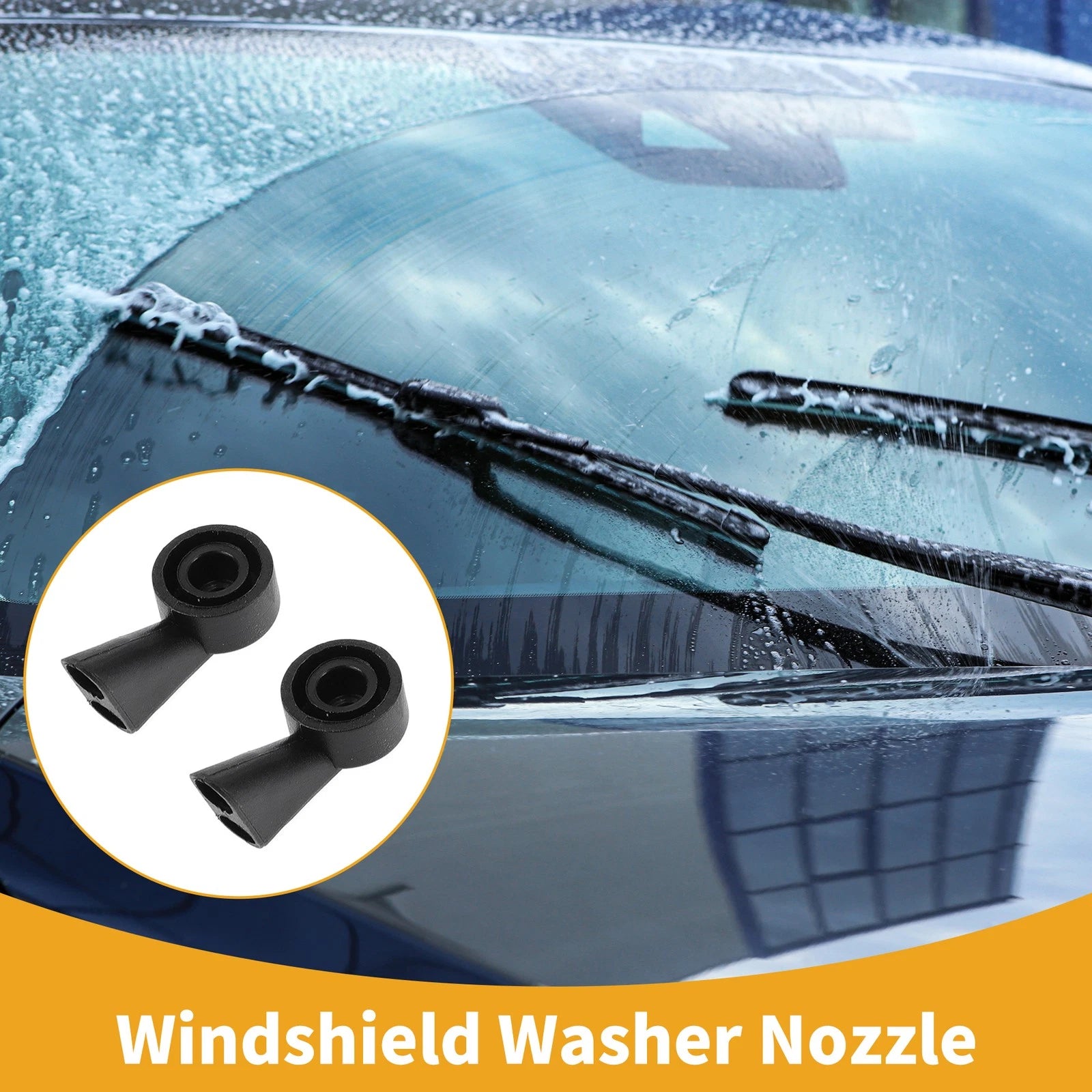 Front Windshield Washer Nozzle Replacement for Audi A6 (2016–2020) 2 Pcs