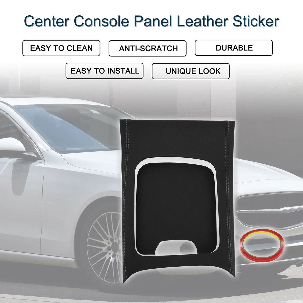 Center Console Panel Sticker Black 1 Set for Mercedes-Benz GLC X254 (2023–2024)