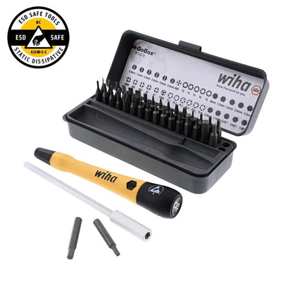 36-Piece ESD Precision Micro Bit Set for Wiha GoBox