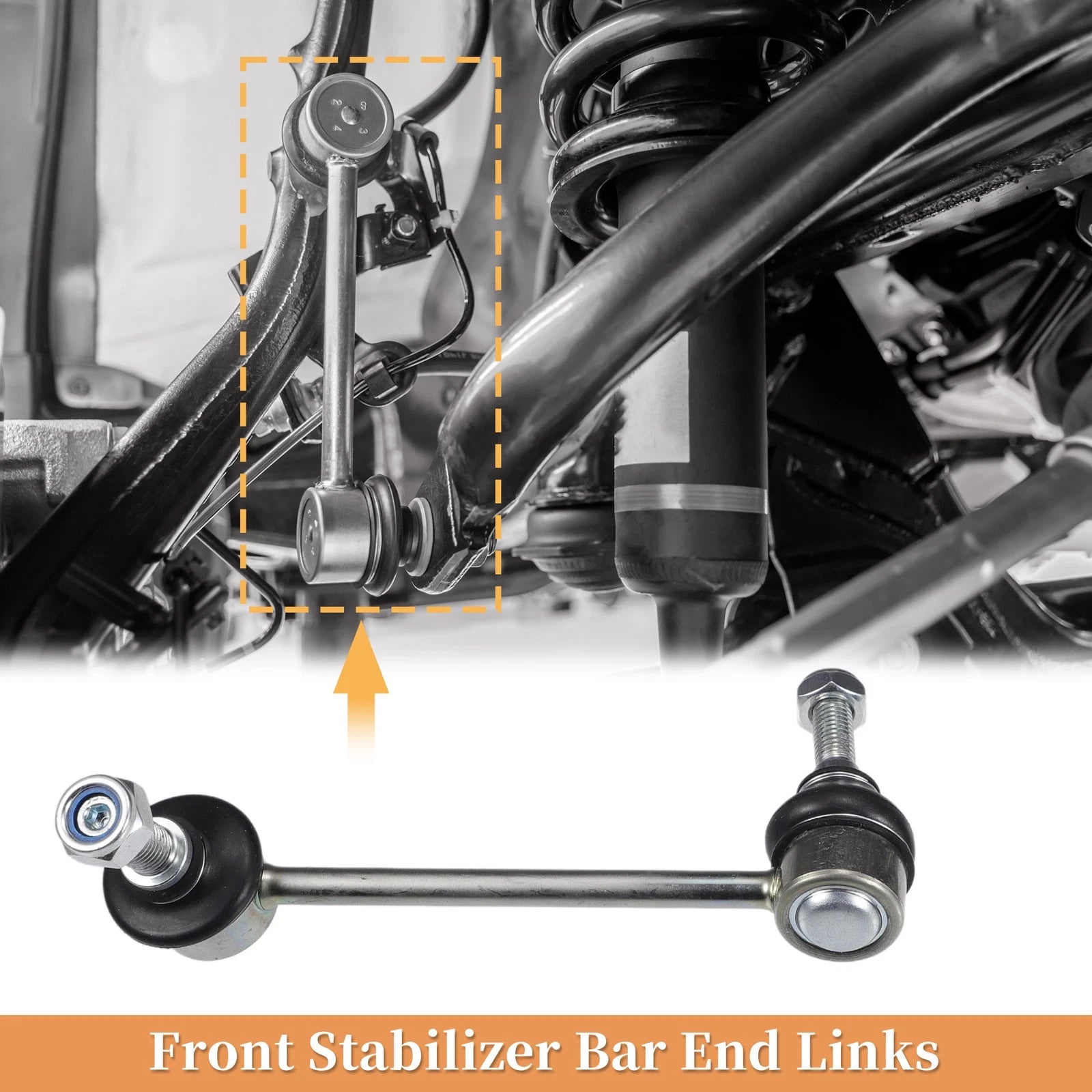 2PCS Front Stabiliser Sway Bar Link Replacement for Mercedes 300SD (1992–1993)