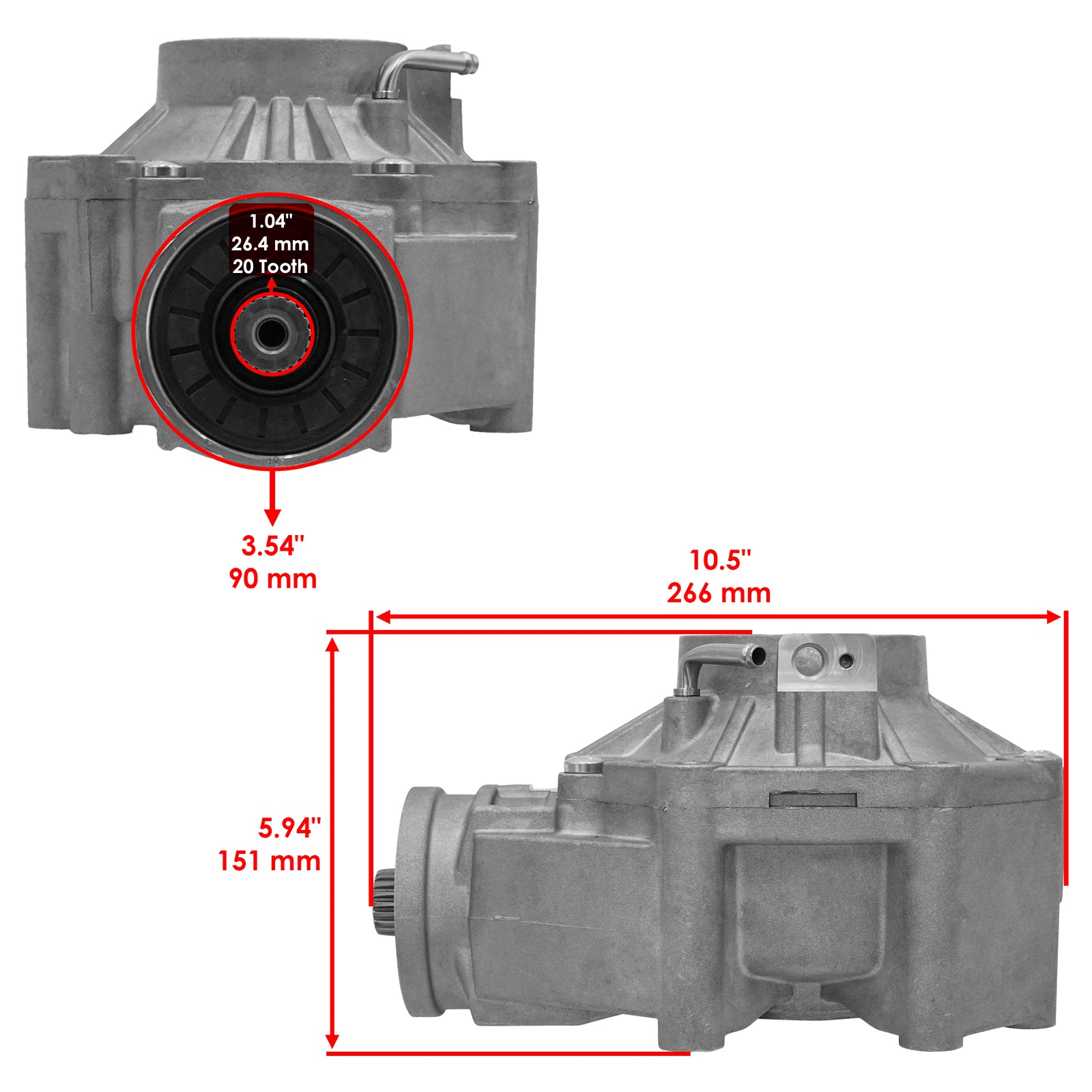 Rear Differential Replacement for Can Am Renegade 650 2019–2023
