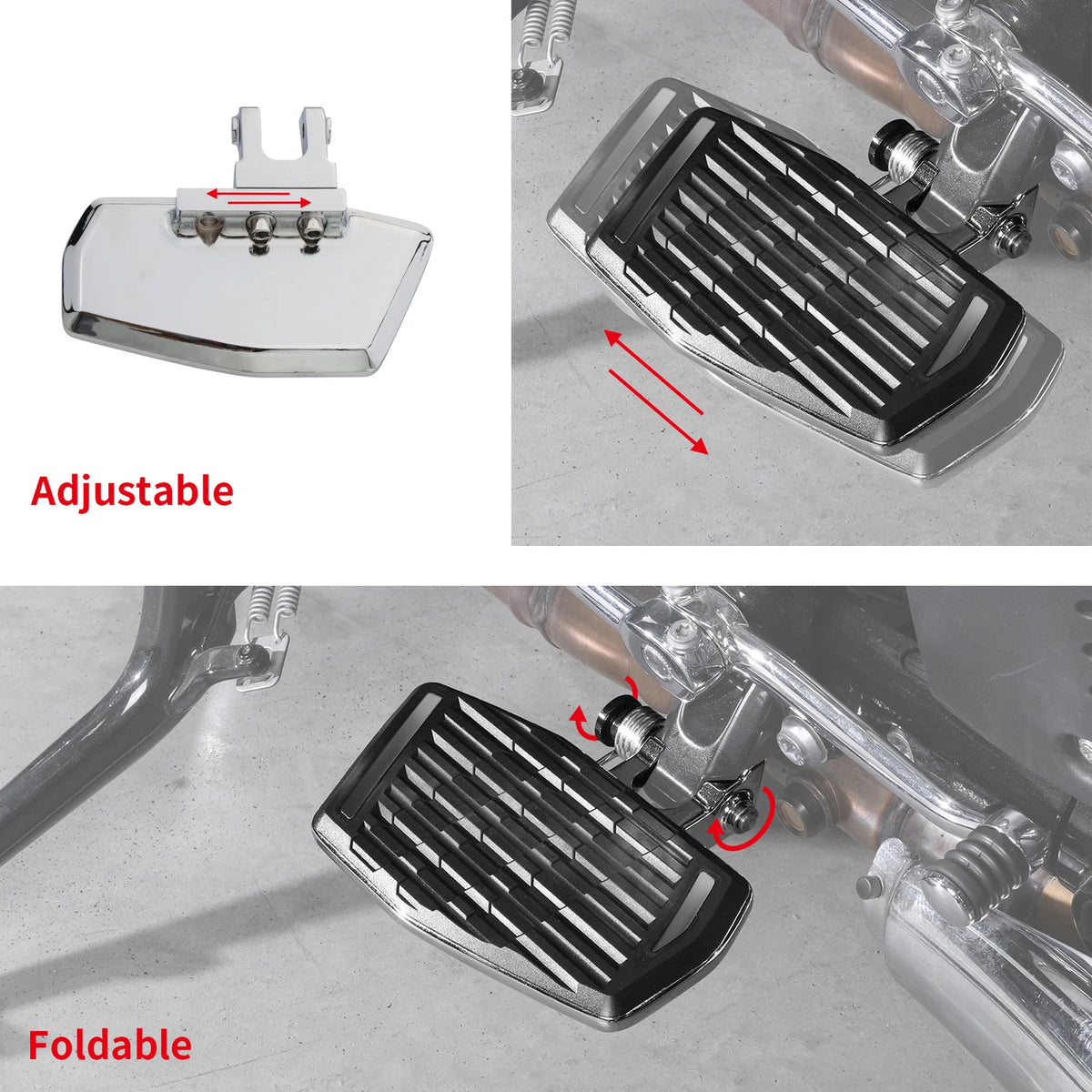 Driver Footboards Passenger Footpegs for BMW R18 B Transcontinental (2021–2024)