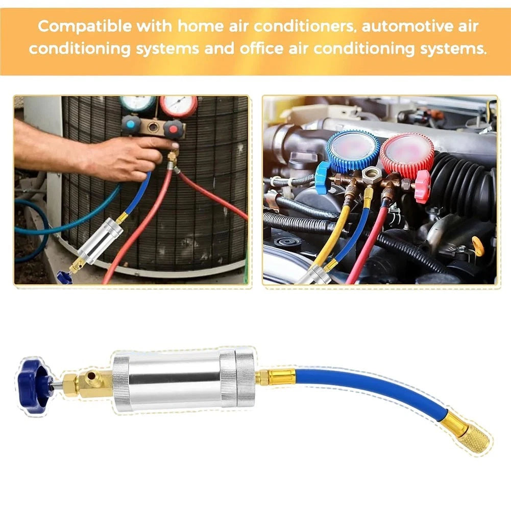 HVAC Oil Injector Kit for R1234YF R134A R410 Systems (2015–2023)
