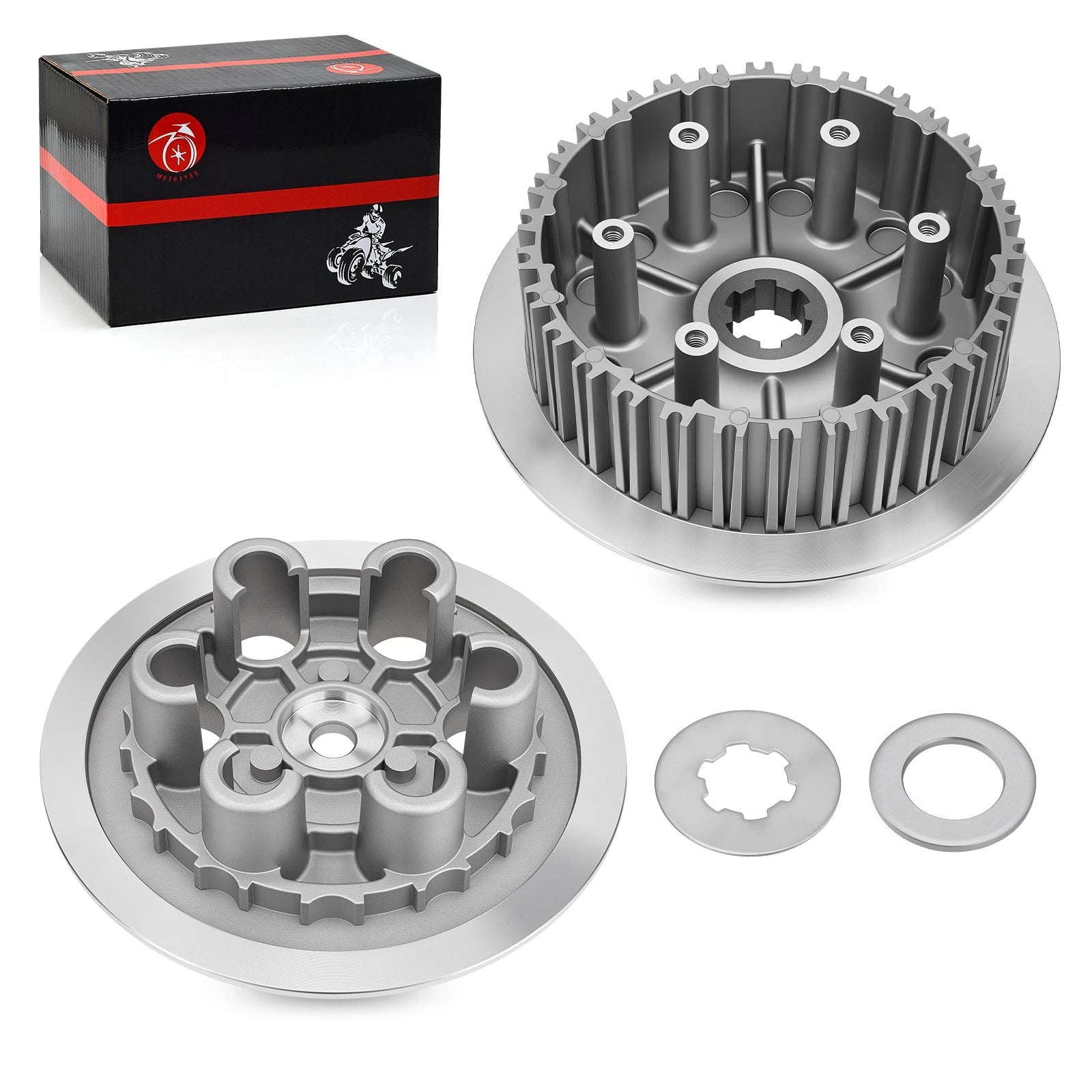 Clutch Center Inner Hub & Outer Pressure Plate Washer for Suzuki RM250 (1996–2006)