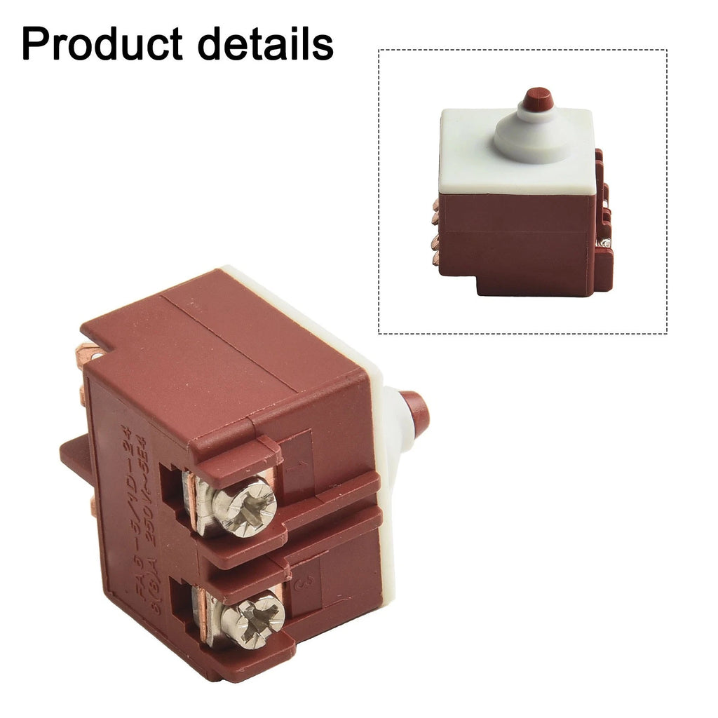 Angle Grinder Switch Button for 125V/12A Models (AC250V 6A)