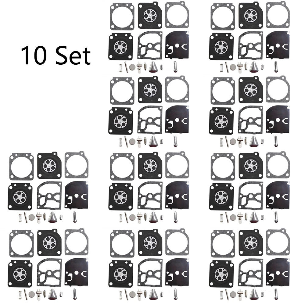 Set of 10 Carburetor Rebuild Kits for Husqvarna 113LD 123C (RB-69 RB69)