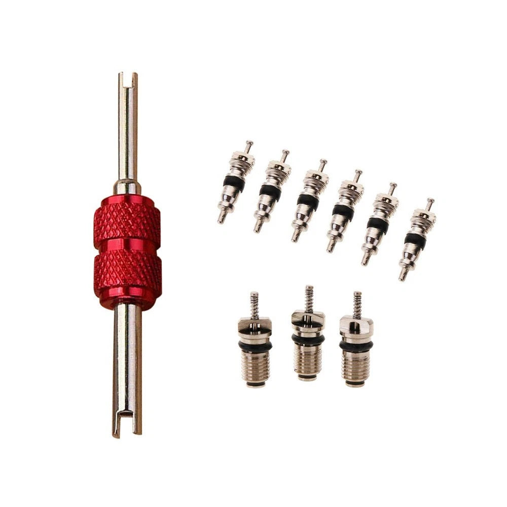 Air Conditioning Valve Cores Kit for A/C System (Copper)
