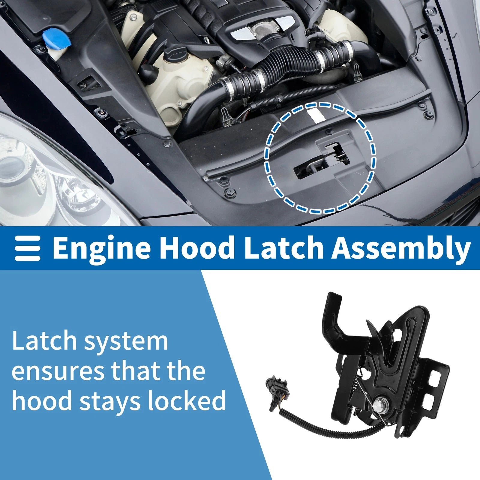 Hood Latch Assembly OEM Replacement for Chevrolet Malibu (2008–2012)