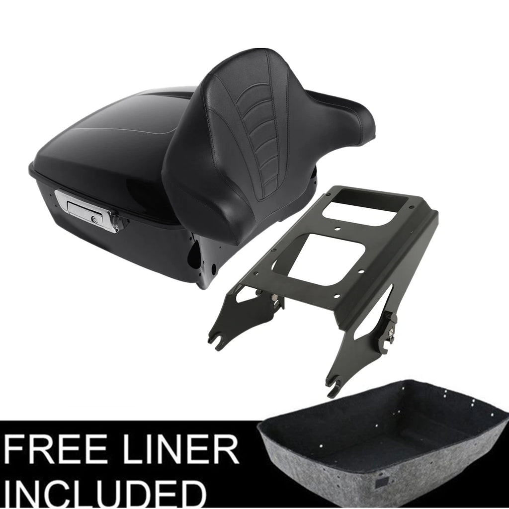 Trunk Backrest Mount Rack for Harley Touring Street Glide (2009–2013)