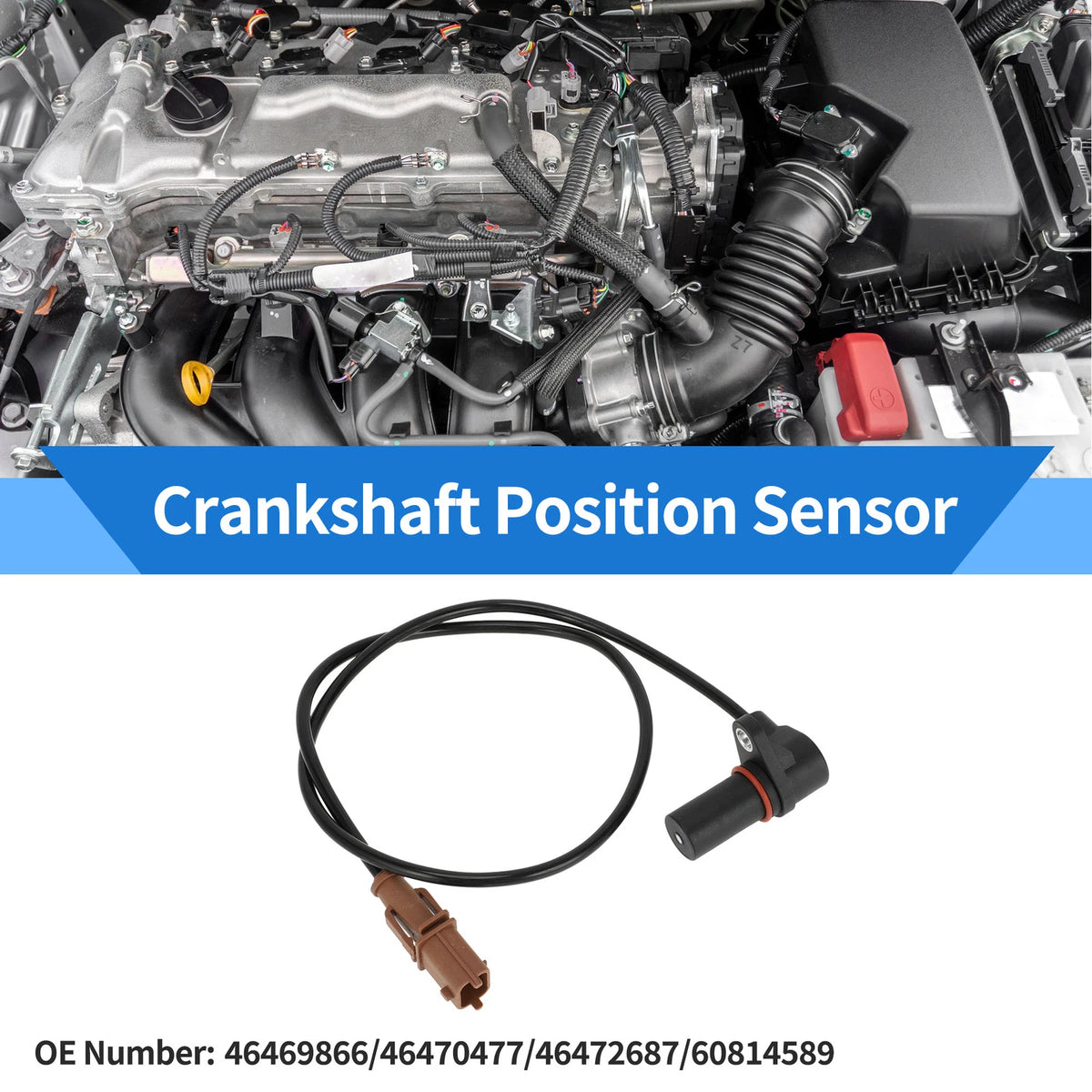 Crankshaft Position Sensor for FIAT 500X (2014–2020) No. 46469866