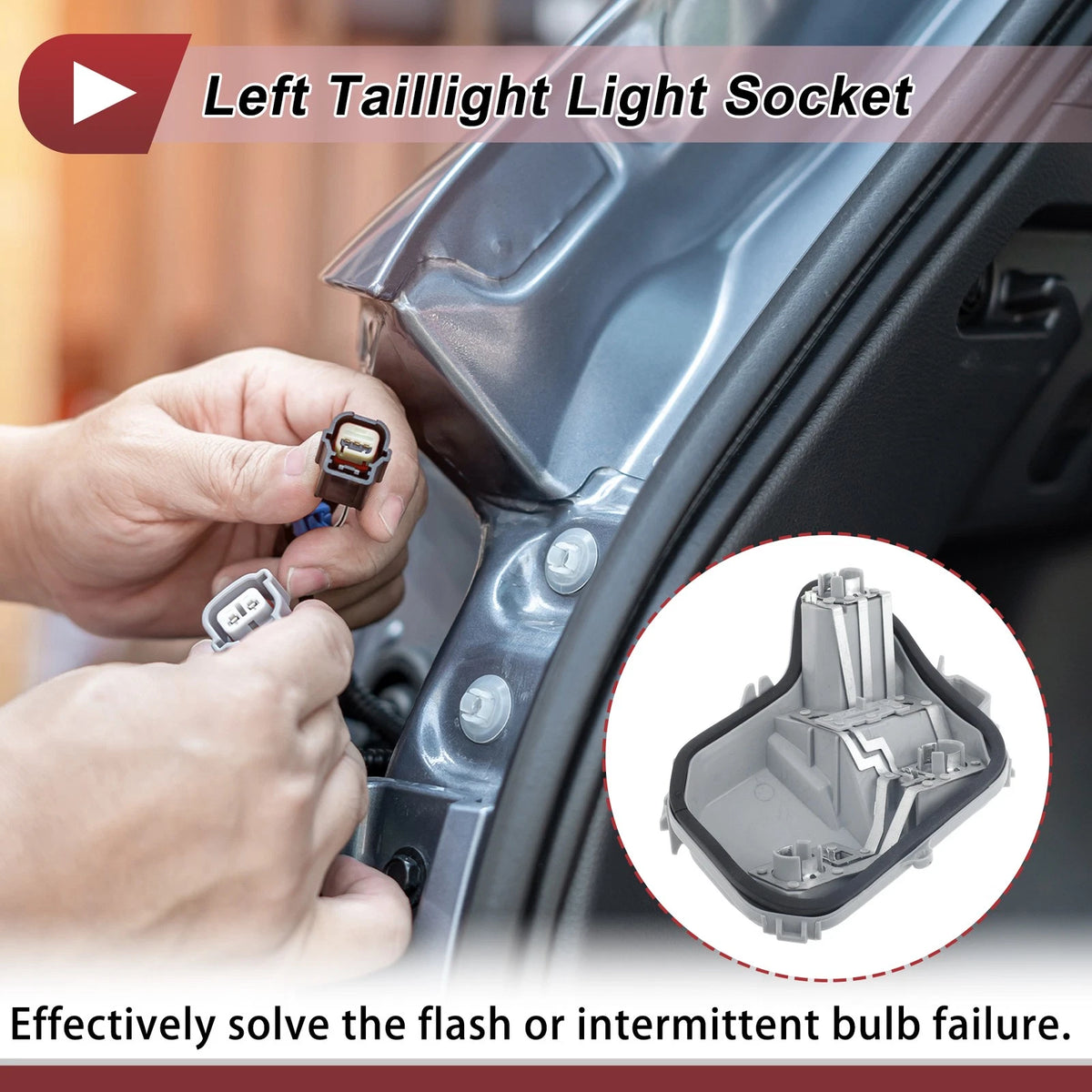 Left Taillight Socket Replacement for Audi A4 Avant (2005–2008) B7