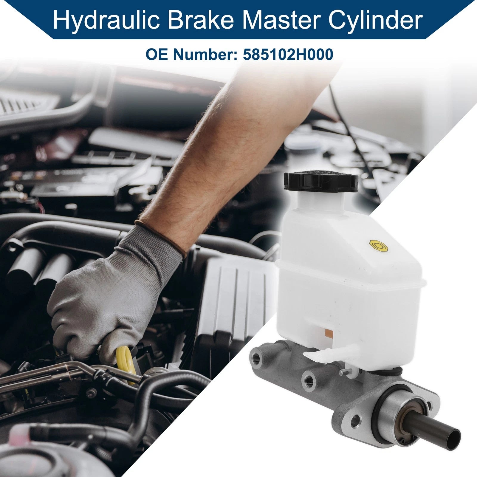Brake Master Cylinder with Reservoir Replacement for Hyundai Elantra (2006–2008)