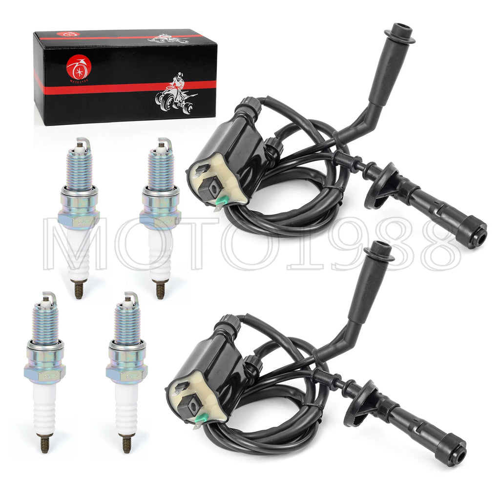 Ignition Coil Pack & Spark Plug Set for Honda Shadow VLX 600 VT600 (1988–2007)