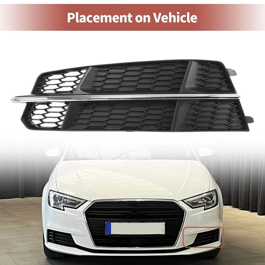 Fog Light Grill Front Left Replacement for Audi A6 C7 S-Line (2015–2018)