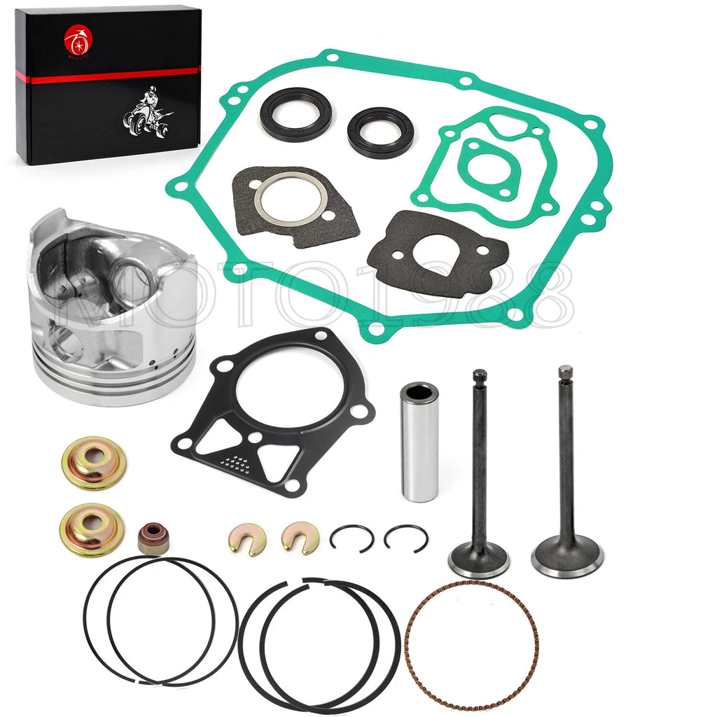 Piston Gasket Valve Rebuild Kit STD for Yamaha Golf Cart G2 G5 G8 G9 (1989–1996)