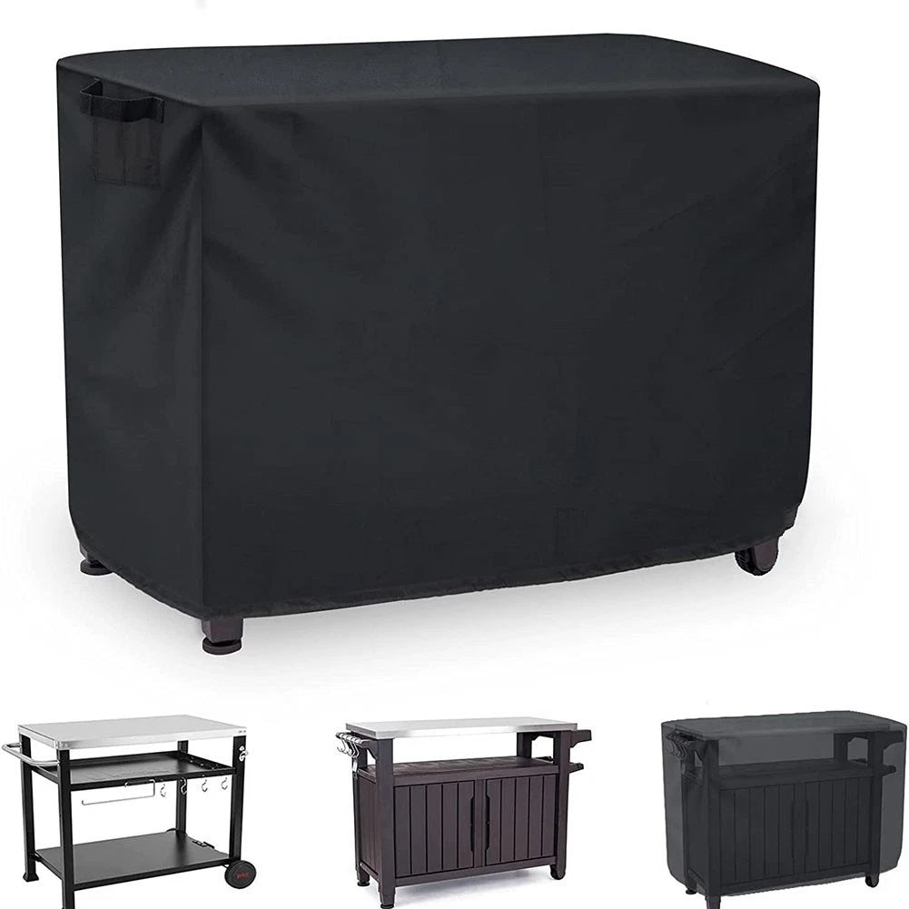 Secure Fit Cover for Movable Dining Cart (Adjustable Drawstring)