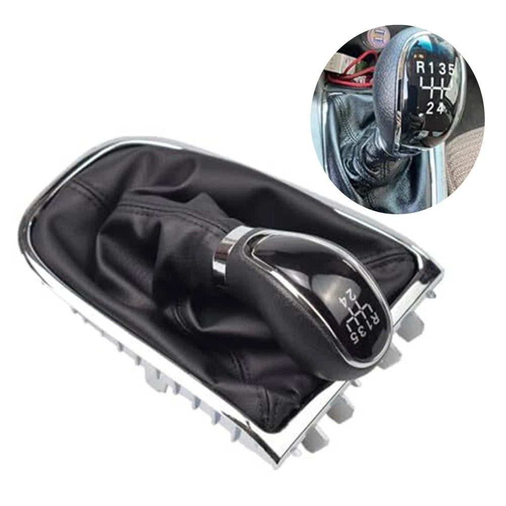 Manual Transmission Gear Shift Knob with Boot Cover for Opel Astra (2004–2010)